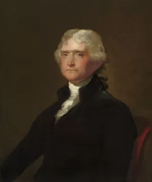 Thomas Jefferson by George Peter Alexander Healy Oil Painting