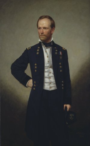 William T. Sherman by George Peter Alexander Healy Oil Painting