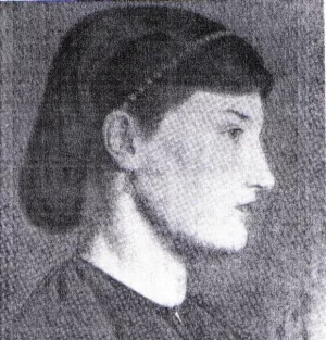 Portrait of Alexa Wilding Oil painting by George Price Boyce