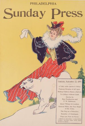 Contents, September 22, 1895; A Talk with Calvin S. Brice Oil painting by George Reiter Brill