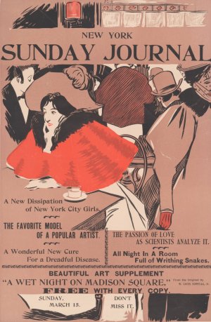 New York Sunday journal… March 15 by George Reiter Brill Oil Painting