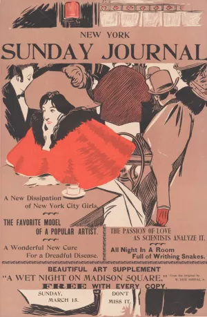 New York Sunday journal… March 15 by George Reiter Brill Oil Painting