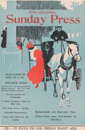 Philadelphia Sunday Press; February 2nd by George Reiter Brill Oil Painting
