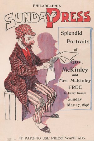 Philadelphia Sunday Press; May 17 by George Reiter Brill Oil Painting