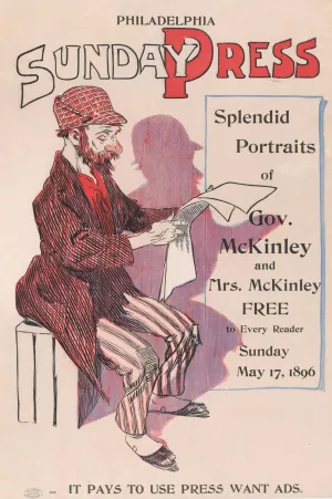 Philadelphia Sunday Press; May 17 by George Reiter Brill Oil Painting