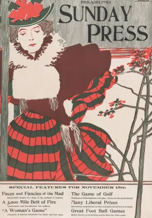 Philadelphia Sunday Press; November 15 by George Reiter Brill Oil Painting