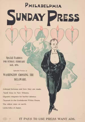 Special features, February 16th, 1896 by George Reiter Brill Oil Painting