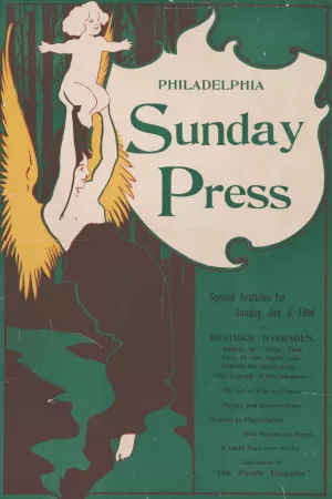Special features for Sunday, Jan. 5, 1896 Oil painting by George Reiter Brill