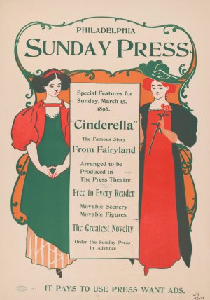 Special features for Sunday, March 15th, 1896 Oil painting by George Reiter Brill