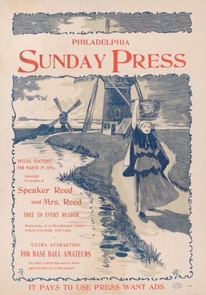 Special features for Sunday, March 29th, 1896 by George Reiter Brill Oil Painting
