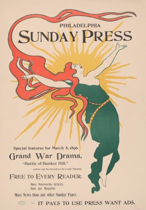 Special features for Sunday, March 8th, 1896 by George Reiter Brill Oil Painting