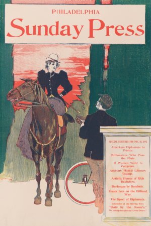Sunday Press, Special features, Nov. 10, 1895 by George Reiter Brill Oil Painting