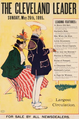 The Cleveland leader, Sunday, May 26th, 1895 by George Reiter Brill Oil Painting