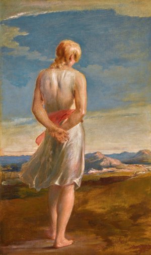 Isaac going forth to meditate at the eventide by George Richmond Oil Painting