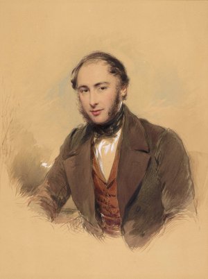 Portrait of a Gentleman by George Richmond Oil Painting