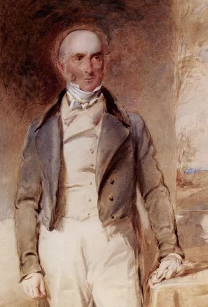 Portrait Of Sir Rowland Hill, K.C.B. by George Richmond - Oil Painting Reproduction