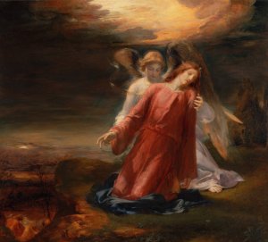 The Agony in the Garden of Gethsemane by George Richmond Oil Painting