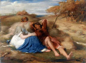 The Lover's by George Richmond Oil Painting