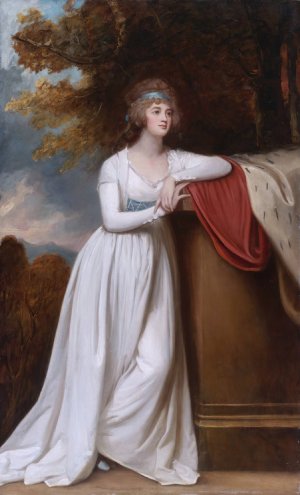 Barbara, Marchioness of Donegall by George Romney Oil Painting