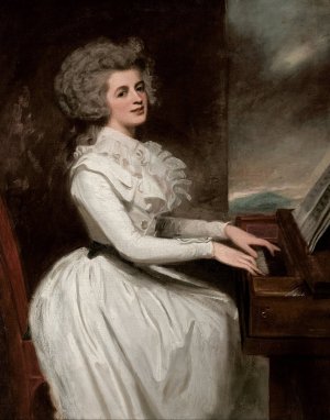 Charlotte, Mrs Thomas Raikes by George Romney Oil Painting