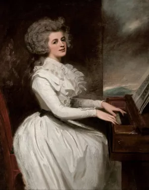 Charlotte, Mrs Thomas Raikes by George Romney Oil Painting