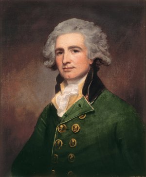 Colonel Robert Abercrombie by George Romney Oil Painting