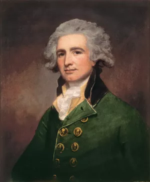 Colonel Robert Abercrombie by George Romney Oil Painting