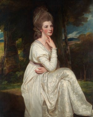Lady Elizabeth Stanley by George Romney Oil Painting