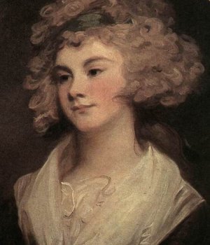 Lady in a Brown Robe by George Romney Oil Painting