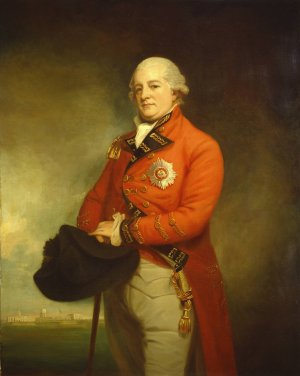 Major-General Sir Archibald Campbell by George Romney Oil Painting