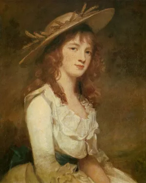 Miss Constable painting by George Romney