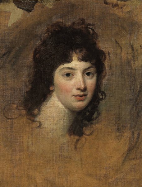 Portrait of a woman  by George Romney - Hand-Painted Oil Painting Reproduction