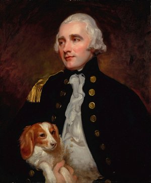 Portrait Of An Officer Of The Corps Of Engineers, Half-Length, Formerly Identified As Sir George Grey by George Romney Oil Painting