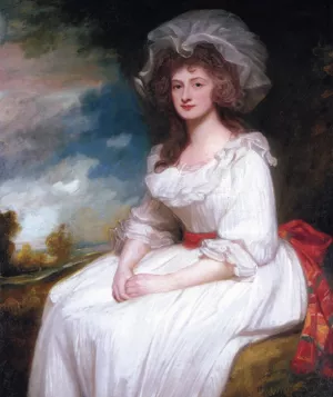 Portrait of Anne Rodbard, Mrs. Blackburn by George Romney - Oil Painting Reproduction