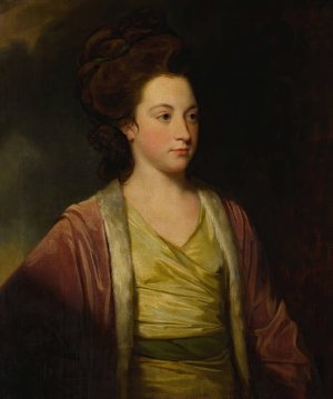 Portrait of Frances Alicia Bennet by George Romney Oil Painting
