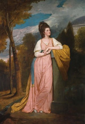 Portrait Of Lady Elizabeth Capell, Lady Monson by George Romney Oil Painting