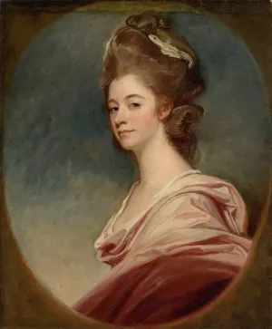 Portrait Of Lady Emilia Kerr by George Romney Oil Painting