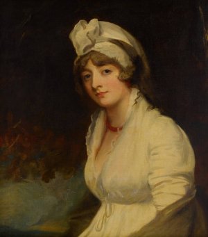 Portrait of Lady Georgina Buckley by George Romney Oil Painting