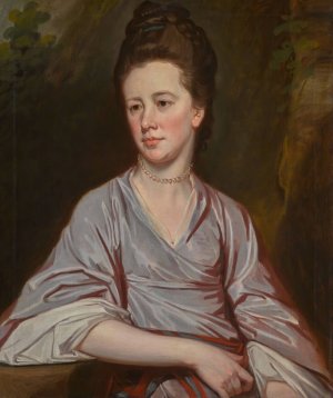 Portrait of Miss Joan Knatchbull by George Romney Oil Painting