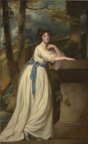 Portrait Of Mrs. Andrew Reid Oil painting by George Romney