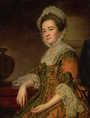 Portrait Of Mrs. Dawes by George Romney Oil Painting
