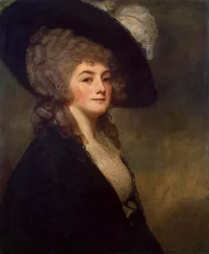 Portrait of Mrs Harriet Greer by George Romney - Oil Painting Reproduction