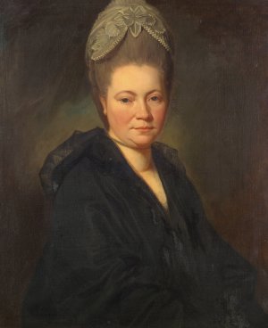 Portrait Of Mrs. Marie-Jean Gomm by George Romney Oil Painting