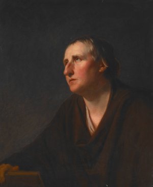 Portrait of Rev. Richard Stables by George Romney Oil Painting