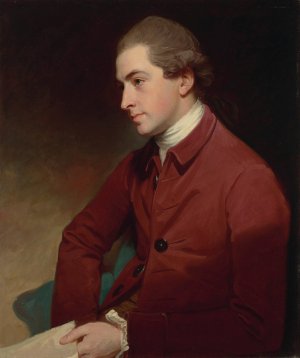 Portrait of Sir Thomas Frankland, 6th Bt. by George Romney Oil Painting
