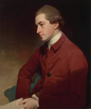 Portrait of Sir Thomas Frankland, 6th Bt. by George Romney Oil Painting