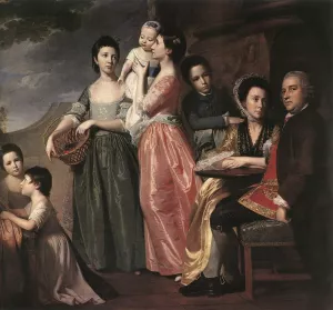 The Leigh Family by George Romney Oil Painting