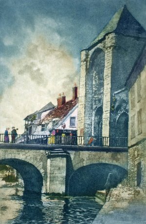 Moret Oil painting by George Senseney