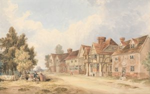 The Village of Chiddingstone, Kent by George Shepheard Oil Painting