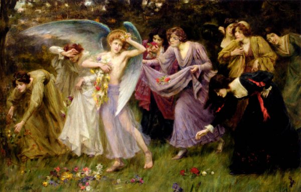 Main Product Photo of The Gifts of Love Painting by George Sheridan Knowles